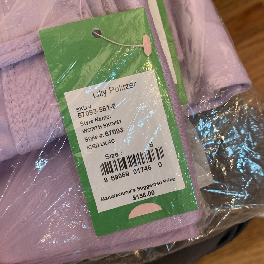 Lily Pulitzer Worth Skinny Jeans - Iced Lilac - Picture 3 of 3
